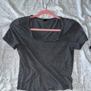 SHEIN Gray Short Sleeve Tee